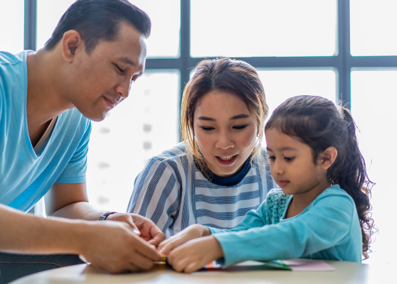 family helping